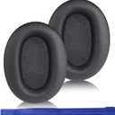 WH-CH710N Replacement Earpads Ear Cushions,Ear Pads for Sony WH-CH700N, WH-CH710N, WH-CH720N Headphones, Ear Cushions with Soft Protein Leather, Ear Comfort Memory Foam (Black)