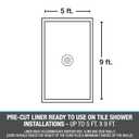 Oatey PVC Shower Pan Liner Gray 6' x 10'