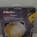 Mueller RapidTherm Portable Induction Cooktop, 1800W Hot Plate Electric Stove Top Burner. 8 Temp Levels, Auto-Off & Pot Detection, LED Display, Child Lock, 4 Programs, Burners for Cooking