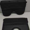 Coverado Universal Car Seat Gap Filler Organizer, Premium Suede Leather Car Seat Side Gap Filler, Seat Gap Storage Box for SUV Truck, Car Interior Accessories (Black, 2pcs)