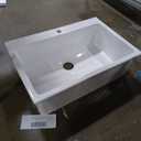 33x22 Drop In Kitchen Sink White 1 Hole, 33 Inch Topmount Fireclay Sink Drop In Single Bowl, Heavy Duty Large Capacity Deep Basin, w 2 Custom Accessories, Pure White, for Kitchen, Large, Min. Cabinet Size: 36"