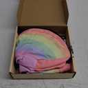 Inflatable Dog Cone Collar Alternative After Surgery, Soft Donut Neck Cone for Yorkshire Pomeranian Small Dogs & Adult Cat, etc, Comfortable Protective E Collar Recovery Cone Not Block Vision (Small Sized(Neck:6.7-10.2in), Rainbow)