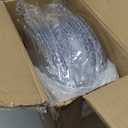 Zopeal 18 PCS Clear Charger Plates with Beaded Rim 13 Inch Plastic Round Charger Plates Bulk for Dinner Home Kitchen Wedding Party Tabletop(Clear)