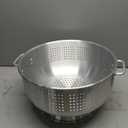 16 Qt. Aluminum Colander with Base and Handles  Heavy-Duty 16-Gauge Commercial Strainer for Pasta, Fruits, and Vegetables- (Large Colander with Top Diameter of 16.5 inches) (1, 16 Quart)