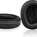 Jarmor AH-D600 Replacement Earpads, Memory Foam & Protein Leather Ear Cushion Cover for Denon AH D600, AH-D600EM Over-Ear Headphones ONLY (Black)