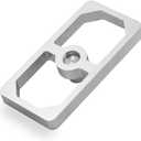 0.5 Inch Lowering Block for 2.5" Leaf Spring - Single Unit Only, Extruded Aluminum Suspension Kit with 9/16" Center Pin (1 Pack, U-Bolts Not Included)