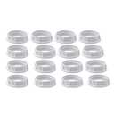 Lamp Shade Collar Rings,Aluminum Threaded Socket Ring for E12 Candelabra Base Sockets,Retaining Rings for Glass Lamp Shades/Light Fixtures (Pack-16)