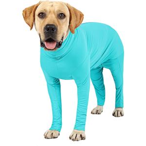 Etdane Recovery Suit for Dogs Surgery Suit Female Spay Dog Surgical Recovery Suit Male Dog Onesie for Surgery Female Anti Licking Wounds Dog Shedding Suit Blue/XS
