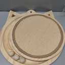 Natural Sisal Cat Scratcher, Round Cat Toys for Indoor Cats Interactive Toys with Ball Track Spring Ball, Kitten Toys for Chasing Hunting Mental Physical Exercise Puzzle