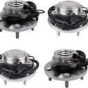 PAROD 4pcs 513273 512493 Front&Rear Wheel Hub and Bearing Assembly Fit for Chrysler Town&Country, Dodge Grand Caravan 2012-2016, Ram C/V 2012-2015, VW Routan 2012-2013,w/ABS