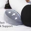 Pregnancy Pillow for Sleeping Memory Foam Maternity Pillow for Side Sleepers, Adjustable Travel Wedge Pillow Support for Back, Belly, and HIPS for Pregnant Women,Velvet Grey