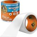 Gorilla Waterproof Patch & Seal Tape, White Tape, 4" x 10' (Pack of 1) - Permanent Weather Resistant Seal for Leaks and Repairs