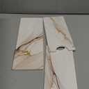 3 PCS Large Stone Dish Drying Mat for Kitchen Counter -24"x16" Absorbent Diatomaceous Earth Mat with Stone Faucet Mat & Soap Tray - Quick Dry, Collapsible, Non-Slip Countertop Organizer (24*16inch+24*5.5inch+8*4inch, gold Marble)