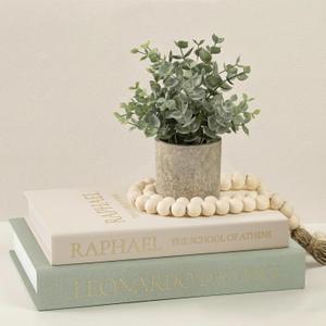 Upgraded Decorative Books for Home Decor - Coffee Table Faux Books for Decoration, Linen Fake Book Storage Box for Entryway, Bookshelf, Modern, Boho, Farmhouse & Neutral Aesthetic Decor, Set of 2