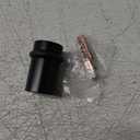 Mega Handles Floor Door Stopper, Black Stopper Quickly Installed Wall Protector, Wall Protectors from Door Knobs, Floor Door Stop with Mounting Hardware Included - Matte Black - 2 Inch