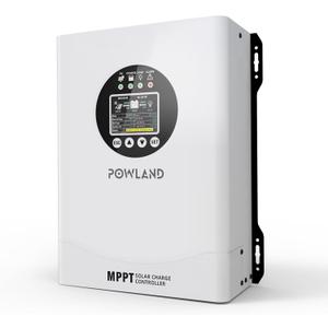 POWLAND 120A MPPT Solar Charge Controlle 12V/24V/36V/48V/60V/72V/84V/96V Auto,Max Input 230V Solar Charger, LCD Display Intelligent Regulator for AGM, Gel, Lithium ect