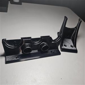 Wall Mount Holder with Accessory Rack for DeWalt DCV501HB Stick Vacuum | Dual Installation Options: French Cleats & Screws | Quick Access Storage for Cordless Hand Vacuum (Black)