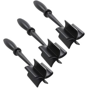 Pack of 2 3PCS Meat Chopper for Hamburger Heat Resistant Meat Chopper with Non-slip Handle Meat Masher Multifunctional Hamburger Chopper Beef Masher Non Stick Mix Chopper for Home Kitchen (3)