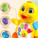 JOYIN Baby Toys Duck, Infant Dancing Crawling Musical Toys 18+ Months, Tummy Time Light Up Learning Duck with Music & Lights, Baby Easter Basket Stuffers Gifts