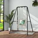 G TALECO GEAR Hammock Chair Stand,Heavy-Duty Steel 300LBS Multi-Use Hammock Stand for Outdoor Indoor, Swing Chair not Include (Black)