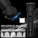 Scttomon Beard Trimmer for Men Professional Mens Beard Grooming Kit T-Blade Trimmer Electric Shaver Razor Nose Body Trimmer Hair Cutting Kit Cordless 7 in 1 Black