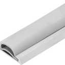 36" Mini Threshold or Door Bottom 1 1/4" Wide for 1/4"-3/8" High Gaps (Silver)