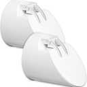 AceOrbit 2 Packs 4" x 4" Gutter Downspout Extensions Gutter Guard Cover Rain Diverter for Downspout Connector, Leaf and Rodents Guard Elbows Outlet Filter, White