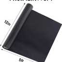 3 x Glitter HTV Heat Transfer Vinyl, 12" x 5ft, for Cricut & Silhouette Cameo, Iron on Vinyl for T-Shirts & Gifts (Black)