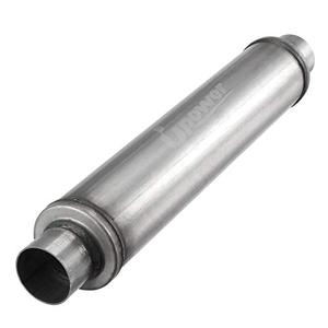 Upower 2.25" Inlet/Outlet Exhaust Muffler 18" Body Length 22" Overall Length 2 1/4 inch Resonator Muffler Fits 50251FLT Weld on