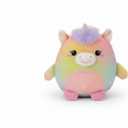 Squishmallows Original 12-Inch Delenne The Rainbow Tie-Dye Dog with Party Hat - Official Jazwares “Happy Birthday” Plush (Medium-Sized