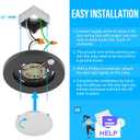 ZAGO LED 6" 120 Volts Closet Light Wired, PIR Motion Sensor Ceiling Disc Light, 15W, 1100 Lumens, CRI>80, 5CCT Daylight White for Closet, Laundry, Garage, Pantry, Wet Location, ETL, White, 2 Packs
