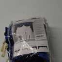 ELKCA Luxury Royal Blue Velvet Curtain Valances for Living Room with Beads(59inch,1 Panel)
