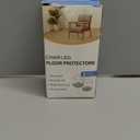 BUMACO 40Pcs Chair Leg Floor Protectors Chair Leg Protectors for Hardwood Floors Silicone Pads Covers to Protect Floors Clear Universal S (15/16" to 1-5/16")