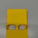 Case Cover for R36S Plus Handheld Game Console, Slim Soft Silicone Protective Case with Lanyard for R36S Plus, Anti-Scratch,Shockproof,Yellow