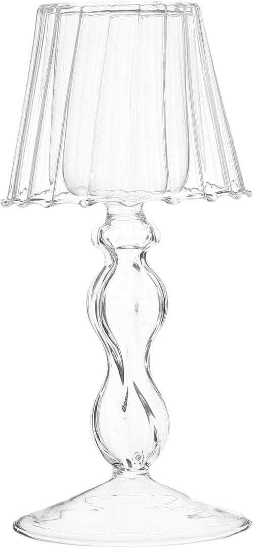 Angoily Candle Holder Set, 1PC Candle Lamp Crystal Candle Holders, Candlestick Home Decoration Office Desk Decor, Glass Candle Stand, Candle Tea Lights Holder Dining Table