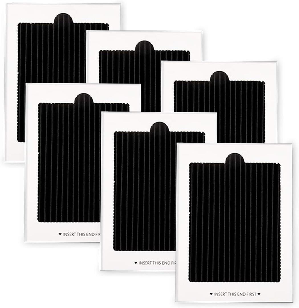 Refrigerator Air Filter Replacement 6 Pack - Carbon Activated Filter Compatible with Frigidaire & Electrolux Pure Air Ultra Reduce Odors for EAFCBF, PAULTRA, RAF1150 242061001,242047801, 242047804