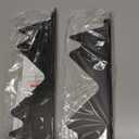 Stove Gap Covers Stainless Steel, 2 Pack Stove Gap Filler Easy Retractable Length 13.8" to 27.5", Width 0.79" ALMCALS Stove Gap Guards Range Trim Kit, Heat Resistant Guard Between Stove Top & Counter (Black)