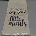 CARAKNOTS Teacher Bag Teachers Gifts for Women Valentines Day Appreciation Week Birthday Thank you Graduation End of Year Christmas Retirement Canvas Tote Bag with Pocket 2 Pcs