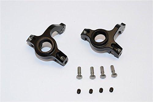 Aluminum Front Steering Knuckle-1PR Set for 1/10 Yeti AX31110 Black