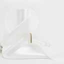 HUIHUANG White Satin Ribbon 4 inch Wide Double Faced Polyester Large Ribbon for Chair Sash Wedding Party Supplies Cake Decor Bows Making Flower Bouquet Sewing Crafts Gift Wrapping -10 Yards/Roll