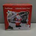 8 FT Christmas Inflatables Santa Claus Outdoor Decorations, Blow Up Santa Claus with Gifts Bag, Big Santa Carrying Presents Sack, Built-in LED Light, Xmas Outside Decor for Front Back Yard Garden Lawn