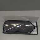 MZOO Luxury Sleep Mask for Back, Side Sleeper, Complete Light Blocking Sleeping Eye Mask Night Blindfold, 3D Zero Pressure & Spacious for Lash Extensions, Breathable Soft Eye Cover Flight Nap Travel (M-gray (Black Edge))