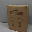 Set of 2 Farmhouse Table Lamps for Living Room with 2 USB Charging Ports, Vintage Rustic Nightstand Lamps with Amber Glass Nightlight, Retro Desk Lamps for Bedroom Entryway, 4 Bulbs Included (Brown)