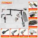 4L60E 4L65E Automatic Transmission Master Solenoid Kit EPC TCC 3-2 PWM w/Harness Filter Gasket Compatible with GM 2003-2005 M30 M32 Replace#24209121 24215111 24230298 8683187 8677314 24208576