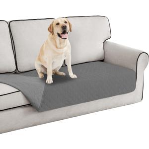 Easy-Going 100% Waterproof Dog Bed Cover Reversible Leak Proof Couch Cover Washable Sofa Cover Furniture Protector Blanket for Pets Kids Children Dog Cat (30x70 Inch, Gray/Light Gray)