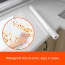 Kitchen Transparent Peel and Stick Contact Paper Easy Clean Waterproof Oil-Proof Kitchen Backsplash Tiles Cabinets Furniture Protection Clear Contact Paper(15.7X394 Inches)
