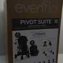 Evenflo Pivot Suite Travel System with LiteMax Infant Car Seat with Anti-Rebound Bar Dunloe Black