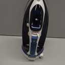 Sunbeam 1700W Steam Iron, 8' Retractable Cord, Variable Temperature Select, Non-Stick Soleplate, Dual Spray Mist, Horizontal or Vertical Shot of Steam Feature, 3-Way Auto-Off, Blue and White