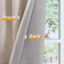 YoungsTex Extra Long Linen Blackout Curtains 90 Inch Length for Bedroom Windows, Oatmeal Thermal Insulated Drapes with Grommet Privacy Light Blocking for Living Room Farmhouse, 2 Panels, 52 X 90 Inch