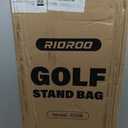5 Way Golf Stand Bag with Full Length Dividers, Lightweight Golf Bag with Rain Cover, 6 Zippered Pockets & Cooler Bag, Breathable Straps